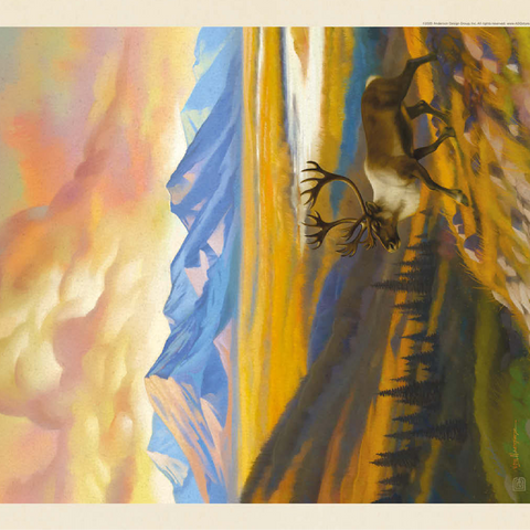 Kobuk Valley National Park: Caribou Country 100 Jigsaw Puzzle 3D Modell