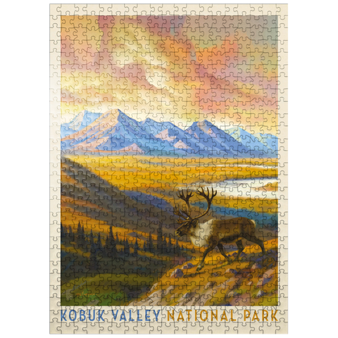 puzzleplate Kobuk Valley National Park: Caribou Country 500 Jigsaw Puzzle
