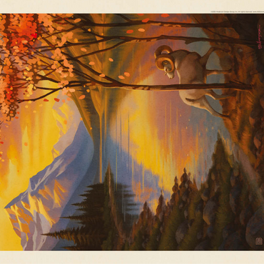 Lake Clark National Park: Autumn Glow 100 Jigsaw Puzzle 3D Modell