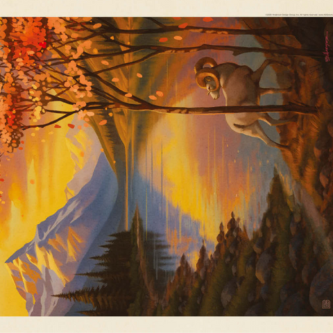 Lake Clark National Park: Autumn Glow 100 Jigsaw Puzzle 3D Modell