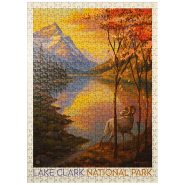puzzleplate Lake Clark National Park: Autumn Glow 500 Jigsaw Puzzle
