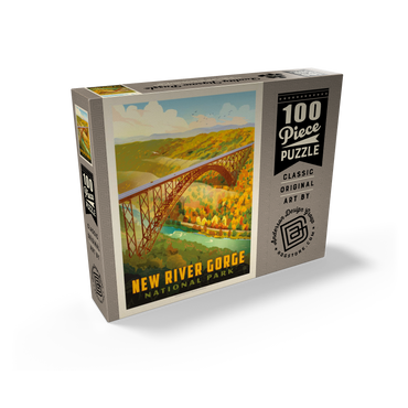 New River Gorge: Bird's Eye View 100 Jigsaw Puzzle box view2