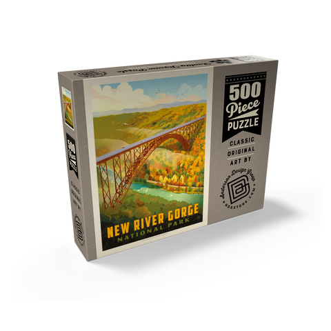 New River Gorge: Bird's Eye View 500 Jigsaw Puzzle box view2