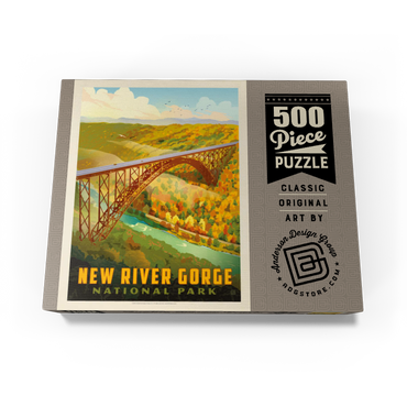 New River Gorge: Bird's Eye View 500 Jigsaw Puzzle box view3