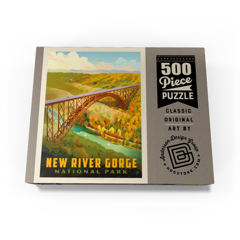 New River Gorge: Bird's Eye View 500 Jigsaw Puzzle box view3