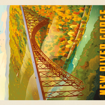 New River Gorge: Bird's Eye View 500 Jigsaw Puzzle 3D Modell