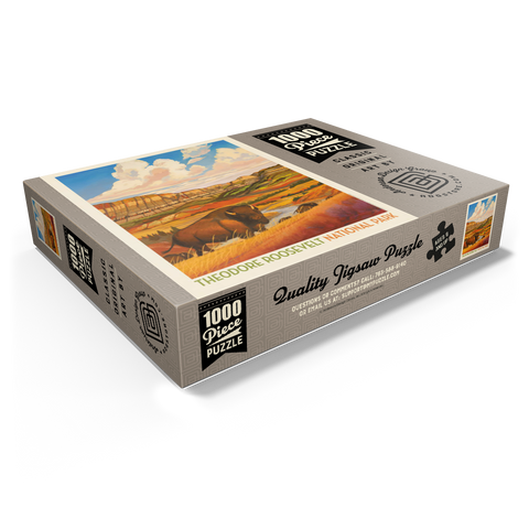 Theodore Roosevelt National Park: Bison Country 1000 Jigsaw Puzzle box view1