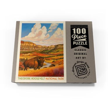 Theodore Roosevelt National Park: Bison Country 100 Jigsaw Puzzle box view3