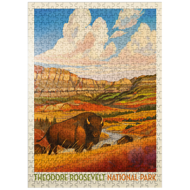 puzzleplate Theodore Roosevelt National Park: Bison Country 500 Jigsaw Puzzle