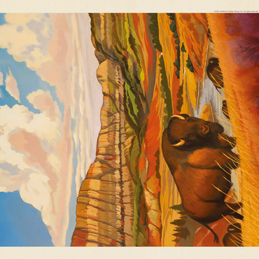 Theodore Roosevelt National Park: Bison Country 500 Jigsaw Puzzle 3D Modell