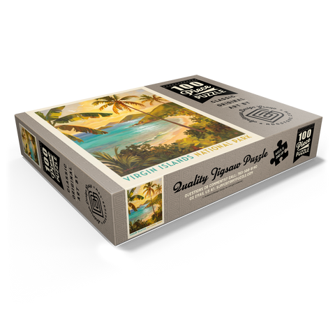 Virgin Islands National Park: Shimmering Shoreline 100 Jigsaw Puzzle box view1