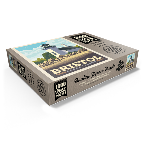 Bristol, Rhode Island: Bristol Ferry Lighthouse 1000 Jigsaw Puzzle box view1