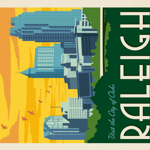 Raleigh, North Carolina 500 Jigsaw Puzzle 3D Modell