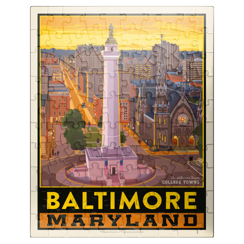 puzzleplate American College Towns: Baltimore, MD 100 Jigsaw Puzzle