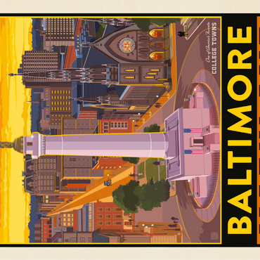 American College Towns: Baltimore, MD 100 Jigsaw Puzzle 3D Modell