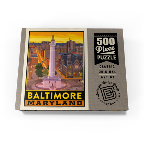 American College Towns: Baltimore, MD 500 Jigsaw Puzzle box view3