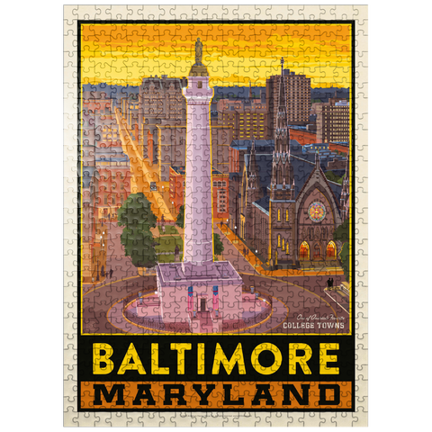 puzzleplate American College Towns: Baltimore, MD 500 Jigsaw Puzzle
