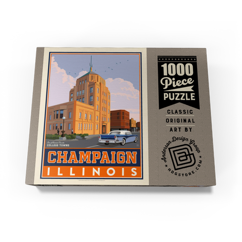 American College Towns: Champaign, IL 1000 Jigsaw Puzzle box view3