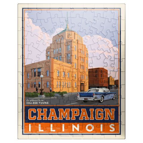 puzzleplate American College Towns: Champaign, IL 100 Jigsaw Puzzle