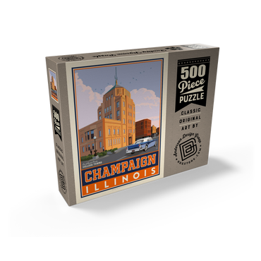 American College Towns: Champaign, IL 500 Jigsaw Puzzle box view2