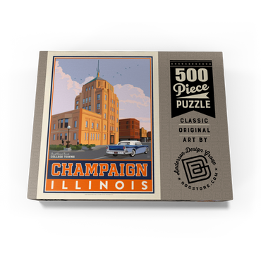 American College Towns: Champaign, IL 500 Jigsaw Puzzle box view3
