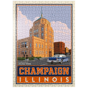 puzzleplate American College Towns: Champaign, IL 500 Jigsaw Puzzle