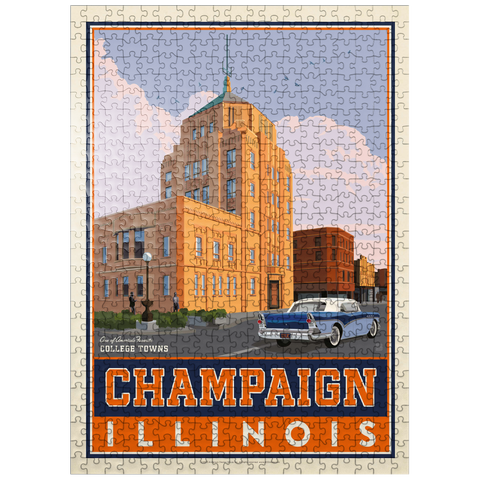 puzzleplate American College Towns: Champaign, IL 500 Jigsaw Puzzle