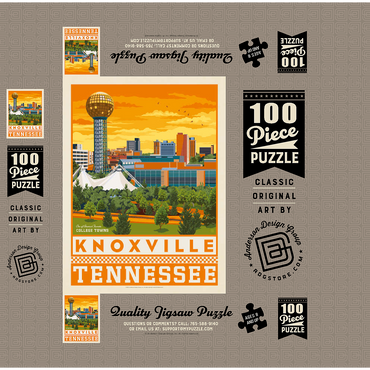 American College Towns: Knoxville, TN 100 Jigsaw Puzzle box 3D Modell