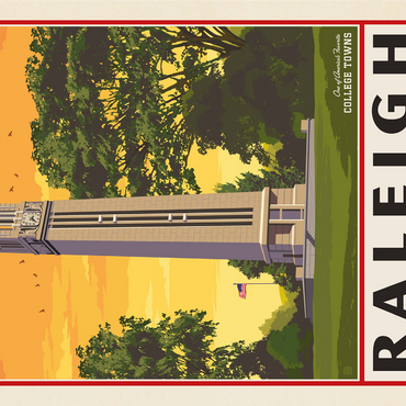 American College Towns: Raleigh, NC 1000 Jigsaw Puzzle 3D Modell