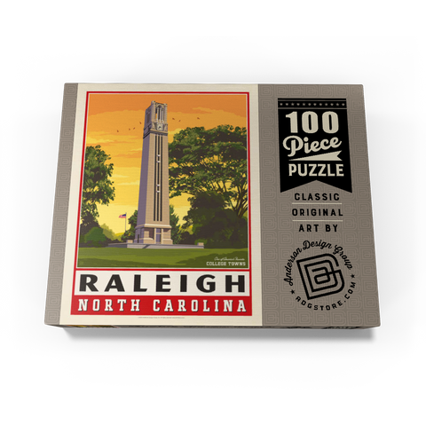 American College Towns: Raleigh, NC 100 Jigsaw Puzzle box view3