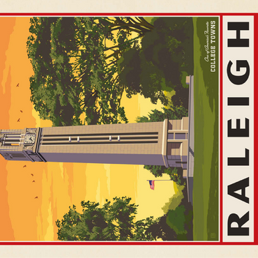American College Towns: Raleigh, NC 100 Jigsaw Puzzle 3D Modell