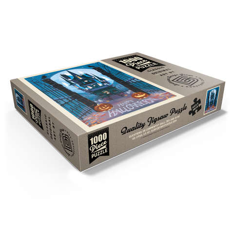 A Happy Halloween: Vintage Poster Puzzle 1000 Jigsaw Puzzle box view1