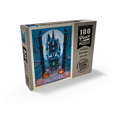 A Happy Halloween: Vintage Poster Puzzle 100 Jigsaw Puzzle box view2