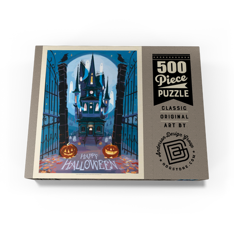 A Happy Halloween: Vintage Poster Puzzle 500 Jigsaw Puzzle box view3