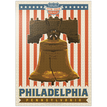puzzleplate 250th Anniversary USA: Liberty Bell 1000 Jigsaw Puzzle