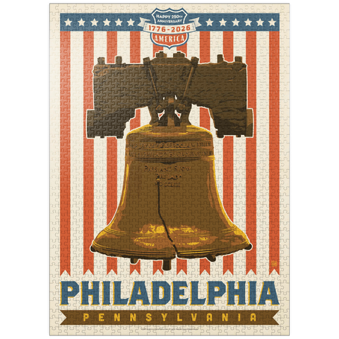 puzzleplate 250th Anniversary USA: Liberty Bell 1000 Jigsaw Puzzle
