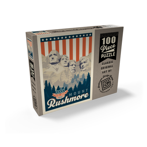 250th Anniversary USA: Mount Rushmore 100 Jigsaw Puzzle box view2