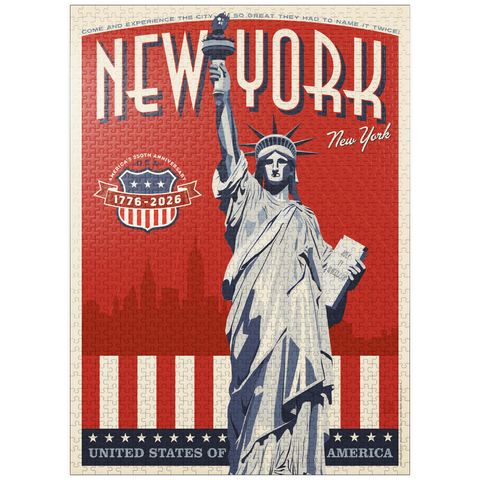 puzzleplate 250th Anniversary USA: Lady Liberty 1000 Jigsaw Puzzle