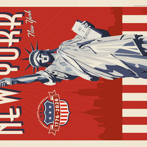 250th Anniversary USA: Lady Liberty 1000 Jigsaw Puzzle 3D Modell