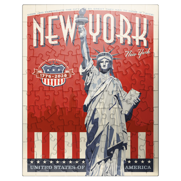 puzzleplate 250th Anniversary USA: Lady Liberty 100 Jigsaw Puzzle