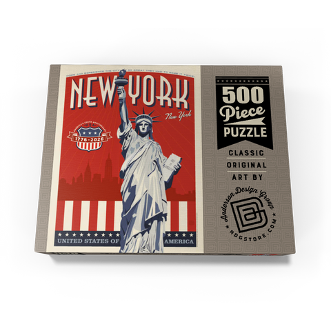 250th Anniversary USA: Lady Liberty 500 Jigsaw Puzzle box view3