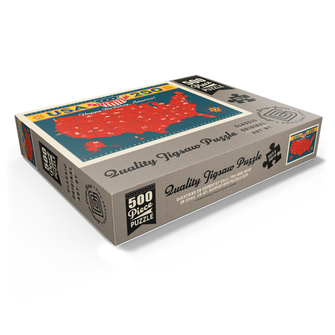 250th Anniversary USA: Commemorative Map 500 Jigsaw Puzzle box view1