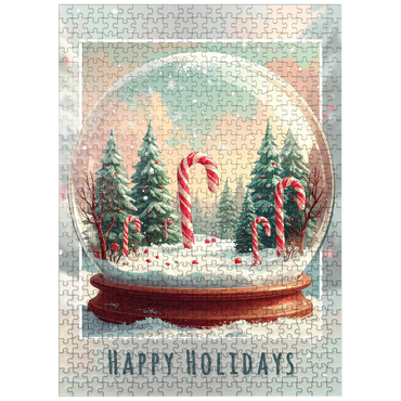 puzzleplate Candy Cane Forest 500 Jigsaw Puzzle