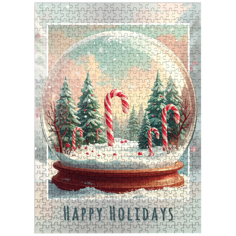 puzzleplate Candy Cane Forest 500 Jigsaw Puzzle