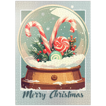 puzzleplate Candy Canes 1000 Jigsaw Puzzle