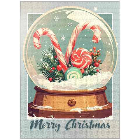 puzzleplate Candy Canes 1000 Jigsaw Puzzle