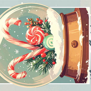 Candy Canes 1000 Jigsaw Puzzle 3D Modell