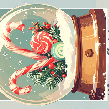 Candy Canes 500 Jigsaw Puzzle 3D Modell