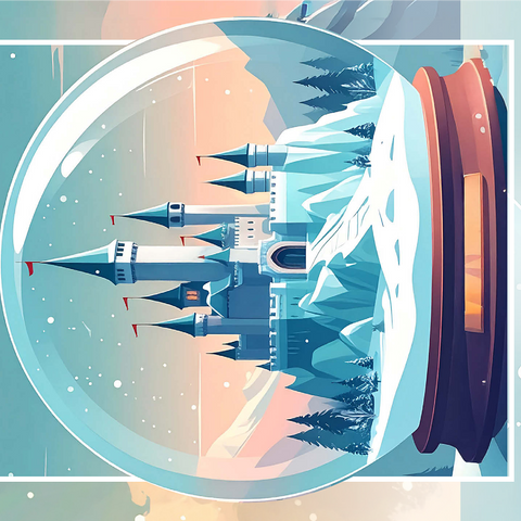 Ice Castle 1000 Jigsaw Puzzle 3D Modell