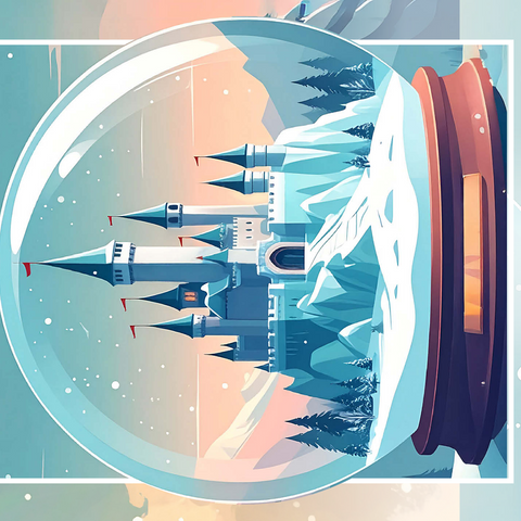 Ice Castle 500 Jigsaw Puzzle 3D Modell